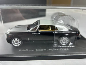 KYOSHO Rolls Royce Phantom Drophead Coupe Diamond Black 1:43 NEW - Picture 1 of 14