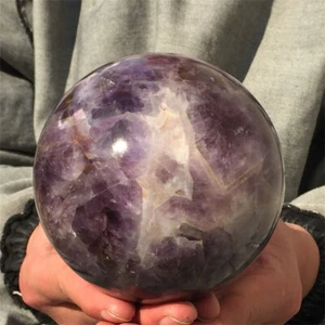 Bola natural de amatista de sueño de 2,72 lb cristal gema esfera regalo curación XQ2438 - Imagen 1 de 15