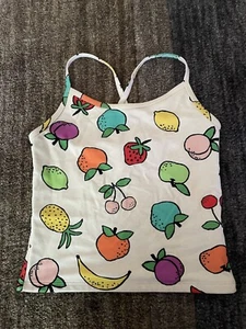 Hannah Andersson Girls Bathing Swim Top Fruit Print Size 8 - Picture 1 of 6
