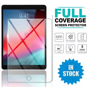 Tempered Glass Screen Protector For Apple iPad 10th 9th 8th 7th 6th Gen Air 5 - Picture 1 of 9