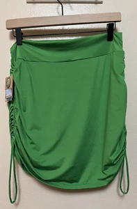 NWT Nani The Ruched Swim Skirt Green Verde Built in Shorts Pocket Womens Size XL - Picture 1 of 12