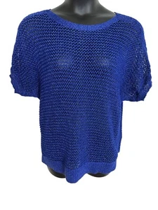 Chicos Gr. 3 (XXL) Slinky royalblau strukturierter Pullover Dolmanärmel neu mit Etikett $ 79 E67 - Bild 1 von 13