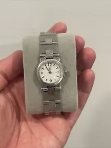Movado Watch Bracelet Womens Vizio Stainless Steel White Dial - Picture 1 of 11