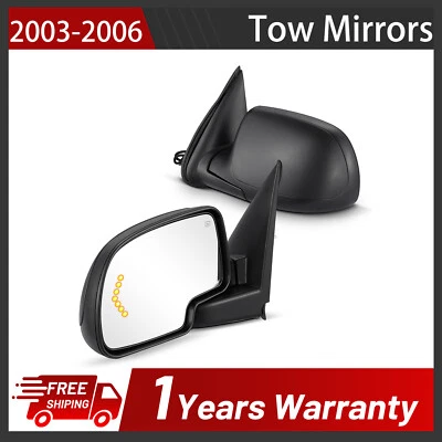 Tow Mirrors Heated For 2003-2006 Chevrolet Avalanche 1500 5.3L V8 Foto 1 de 4
