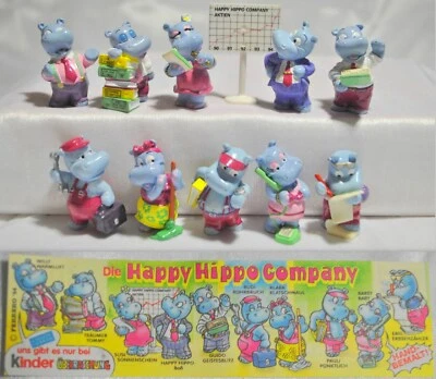 KINDER FERRERO SORPRESINE HAPPY HIPPO COMPANY IN UFFICIO SERIE COMPLETA TOP RAR