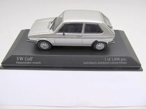 Volkswagen VW Golf 1 Modellino Minichamps In 1:43 Argento Nuovo 400055101 - Foto 1 di 4