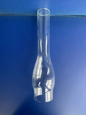 VTG Clear Glass Lamp Chimney Oval Replacement Hurricane Globe 14”x 3” NOS - Image 1 of 4