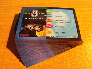BABYLON 5 SPECIAL EDITION SET OF 36 TRIVIA CARDS - Picture 1 of 1