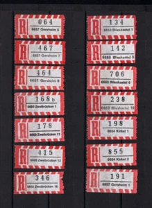 RFA - Sarre, 14 piezas R - folleto plz. 6653 a 6660 lugares diversos (EZ-50) - Imagen 1 de 1
