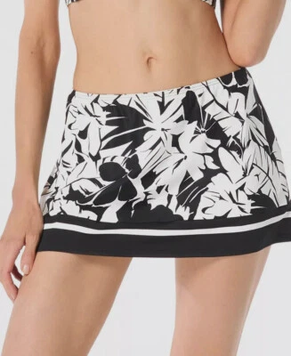 Michael Kors Mujeres Negro Estampado Playa Cubrir Mini Falda Traje de Baño Talla X-Pequeña Foto 1 de 2