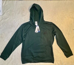 Nuovo! PUMA Pullover Uomo Reg Fit Tasca Felpa con Cappuccio Verde Tg Large Spedizione Gratuita!! - Foto 1 di 5