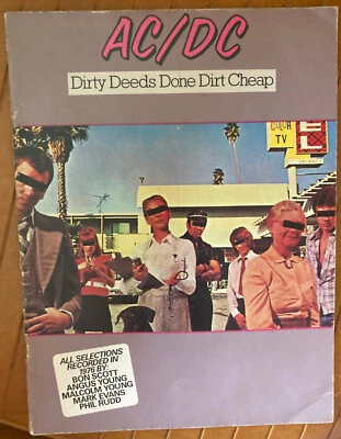 AC/DC DIRTY DEEDS DONE DIRT CANCIONERO PARTITURAS PIANO GUITARRA TAB ¡BON SCOTT!! Foto 1 de 4