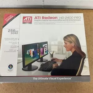 ATi Radeon HD2400 PRO 256MB DDR2 PCI DVI/VGA/HDTV Graphics Card Video - Picture 1 of 2