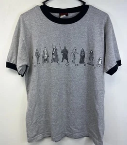 Vintage Star Wars Episode 1 Promo Ringer Tshirt Sz M Darth Maul Anikan R2D2 - Picture 1 of 15