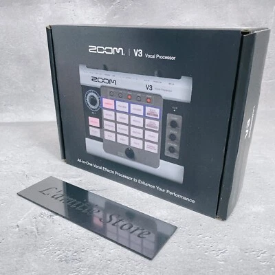 Zoom V3 Vocal Processor Effects Pedal AC Adapter Tabletop Silver JP V 3 New - Image 1 of 4