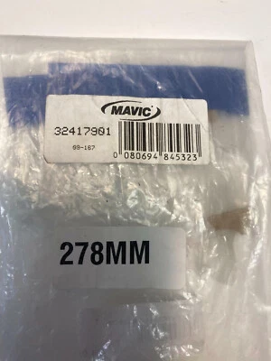 nuevo MAVIC Ksyrium SL ES Premium K10 2006-2010 lado de la conducción 278 mm radios negro/blanco Foto 1 de 2