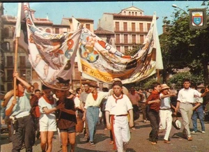 ESPAGNE CARTE POSTALE PAMPLONA PLACE DU CHATEAU 1978  - Picture 1 of 1