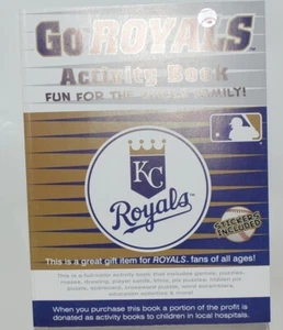 National Design MLB Go Royals Activity Book Paperback 48 Pages - Imagen 1 de 7