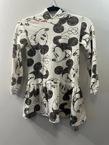 Walt Disney World Parks Youth Kids Mickey Minnie Sweatshirt Dress Hooded 7/8 - Picture 1 of 13