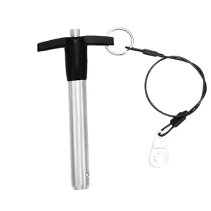 T Handle Lock Pins Stainless Steel 304 Push-Button Quick Release Pin, Pin Dia 5/ - Picture 1 of 12