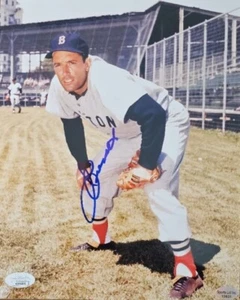 Foto 8x10 firmada por Jimmy Piersall Medias Rojas de Boston 1952-1958 certificado de autenticidad JSA AL84805 - Imagen 1 de 2