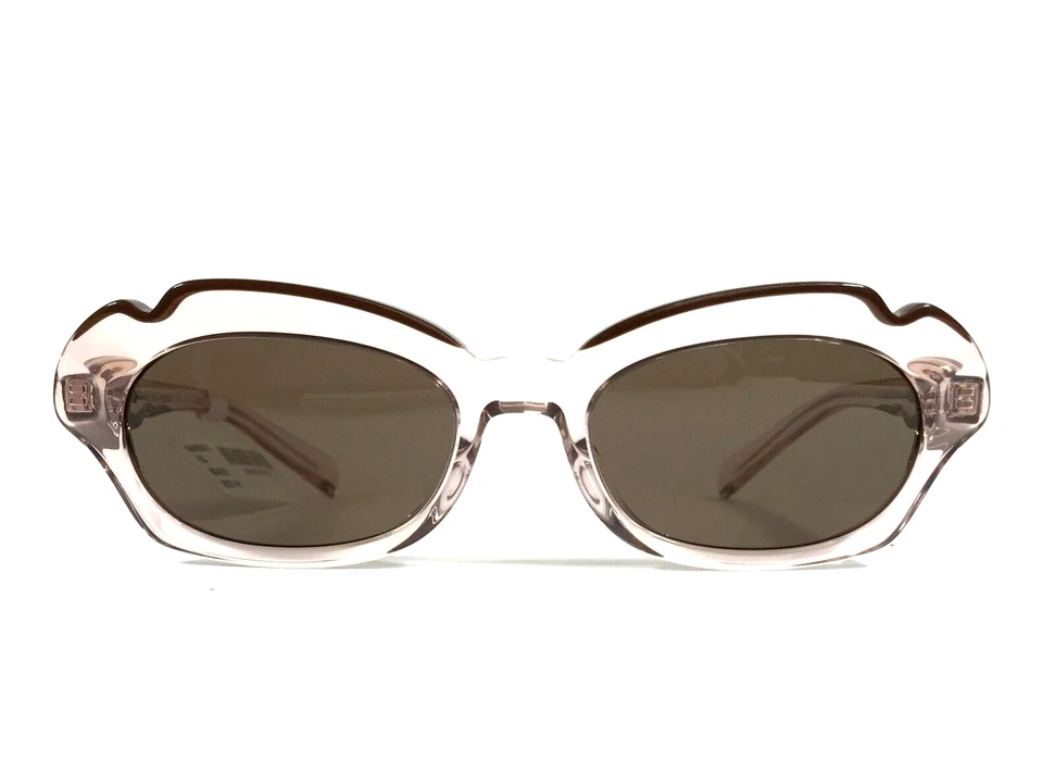Gafas de sol Alain Mikli A05071 004/3G transparente rosa marco ojo de gato lentes marrones Foto 1 de 4