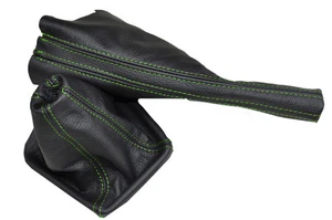 Gr�nstich Stich Schaltsack & Handbremssack Leder passen Vw Golf Mk 3 Mk3 - Bild 1 von 3