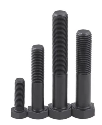 M8 M10 M12 Hex Hexagon Head Screws Bolts Fine Thread Grade 8.8 Carbon Steel - Image 1 of 4