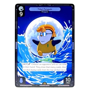 NON FOIL ***Tidal Penguin** Vibes Enter the Huddle Pudgy Penguin TCG Evrything - Foto 1 di 2