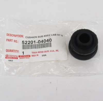 Genuine OEM Toyota 52201-04040 Cab Mounting Cushion Upper 2005-2022 Tacoma - Image 1 of 4
