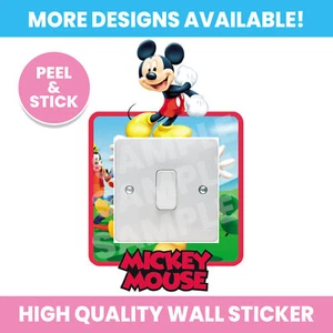 CALCOMANÍA DE PARED ENVOLVENTE INTERRUPTOR DE LUZ MICKEY MOUSE DORMITORIO INFANTIL - Imagen 1 de 1