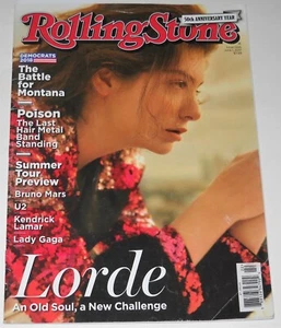 Rolling Stone Magazine June 1 2017 Lorde Poison Bruno Mar Funk Pary U2 - Picture 1 of 7