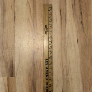 Vintage Wooden Yardstick Automotive Advertising Les Amend Chevrolet Sterling KS - Picture 1 of 6