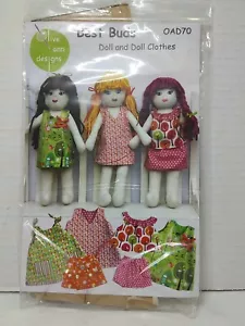 Doll & Doll Clothes Pattern BEST BUDS Olive Ann Designs CUT - Picture 1 of 2