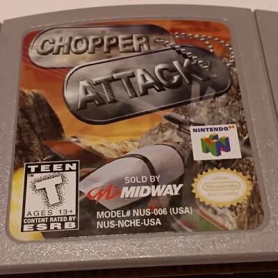 Chopper Attack N64 (Nintendo 64, 1996) tested, no manual - Image 1 of 3