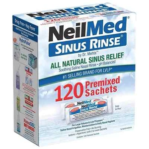 Neilmed Sinus Rinse Kit 120 Sachets Nasal Cleanse FREE DELIVERY - Picture 1 of 3