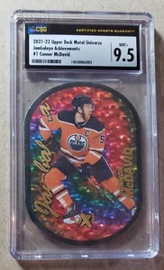 2021-22 Skybox Metal Universe Jambalaya Achievement Connor McDavid CSG 9.5 - Picture 1 of 2