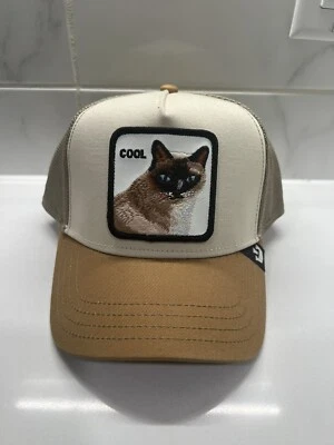 Goorin Bros Cool Cat V2 The Farm Khaki Mesh Back Trucker Snapback Adjustable Hat - Image 1 of 4