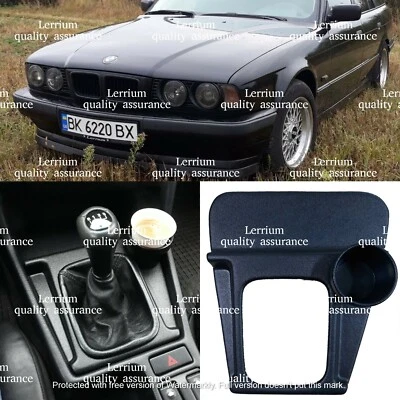 BMW E34 M5 Style gearshift Panel left hand drive with cup holder Lerrium - Image 1 of 4