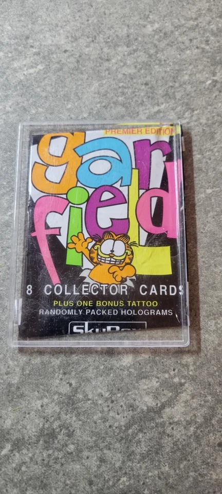 Juego de 100 cartas coleccionables Garfield Premier Edition más 9 tatuajes Skybox 1992 Foto 1 de 4