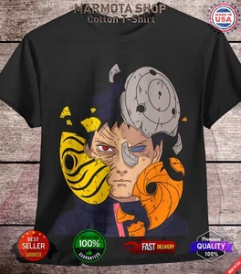 Obito Uchiha Shirt Naruto Shippuden Madara Itachi Anime Tee T-Shirt All Size - Picture 1 of 44