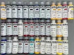 Golden Fluid Acrylics 37 Colors Paint 4oz / 118ml Bottles NEW Canvas Brush - Picture 1 of 1