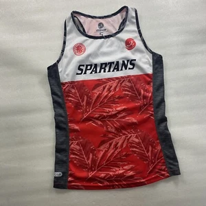 Run Guam Tank Top Adult Small Santa Barbara Spartans Quick Dry Floral Pre-Owned - Picture 1 of 12
