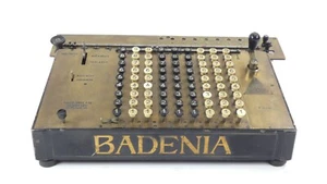 CALCULADORA CALCULATOR BADENIA AÑO 1915 ADDING MACHINE RECHENMASCHINE - Imagen 1 de 14
