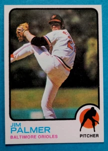 Tarjeta de béisbol 1973 Topps #160 Jim Palmer Baltimore Orioles Salón de la fama casi como nueva - Imagen 1 de 2