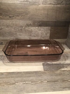 Pyrex Vintage Cranberry Lasagne Pfanne 233-R 13 x 9 Zoll - Bild 1 von 5