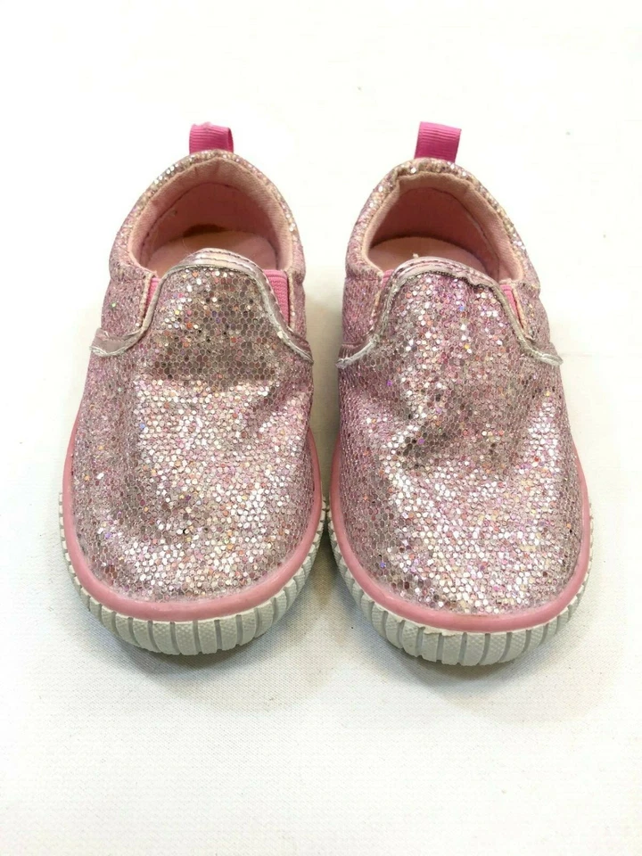 Flowers by Zoe Girls Spring Glitter Slip On Shoes Size 7 Toddler - Image 1 of 4