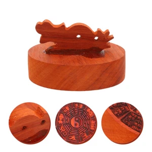 Decoration Chinese Bagua Stamp Bagua Decor Wooden Stamp - Picture 1 of 11