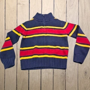 Polo Ralph Lauren Sweater Boys 6 Pullover Striped Knit Colorful Preppy Casual - Picture 1 of 6