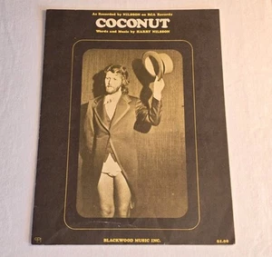 Harry Nilsson Coconut Sheet Music Original 1972 RCA Records Blackwood Rare Vtg - Picture 1 of 14